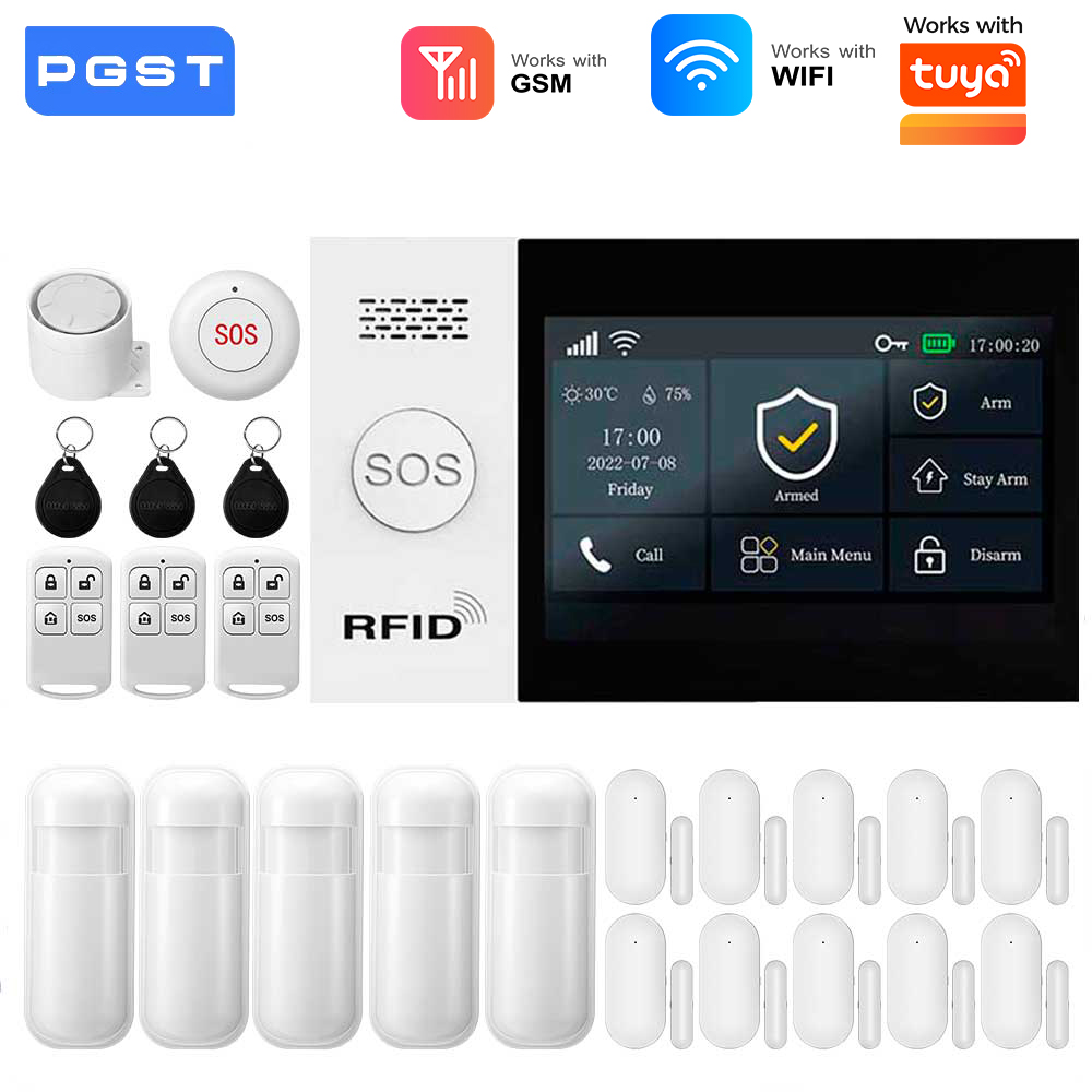 Home Security System Installation - 2.4G WIFI Smart GSM Alarm System