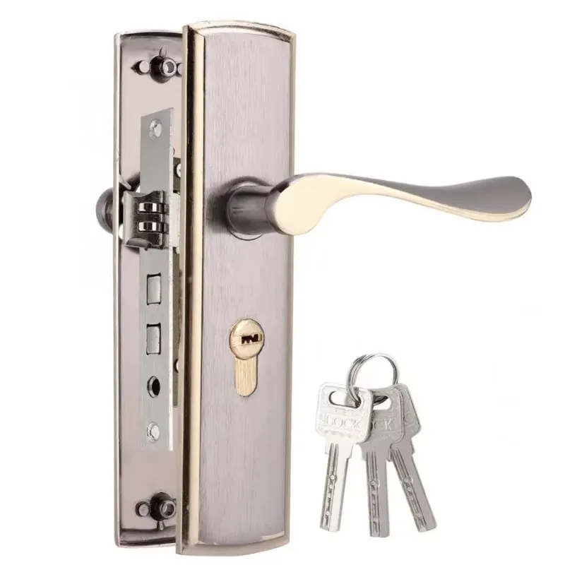 Home Security For Apartments - Gold Door Handle Lock Silent House