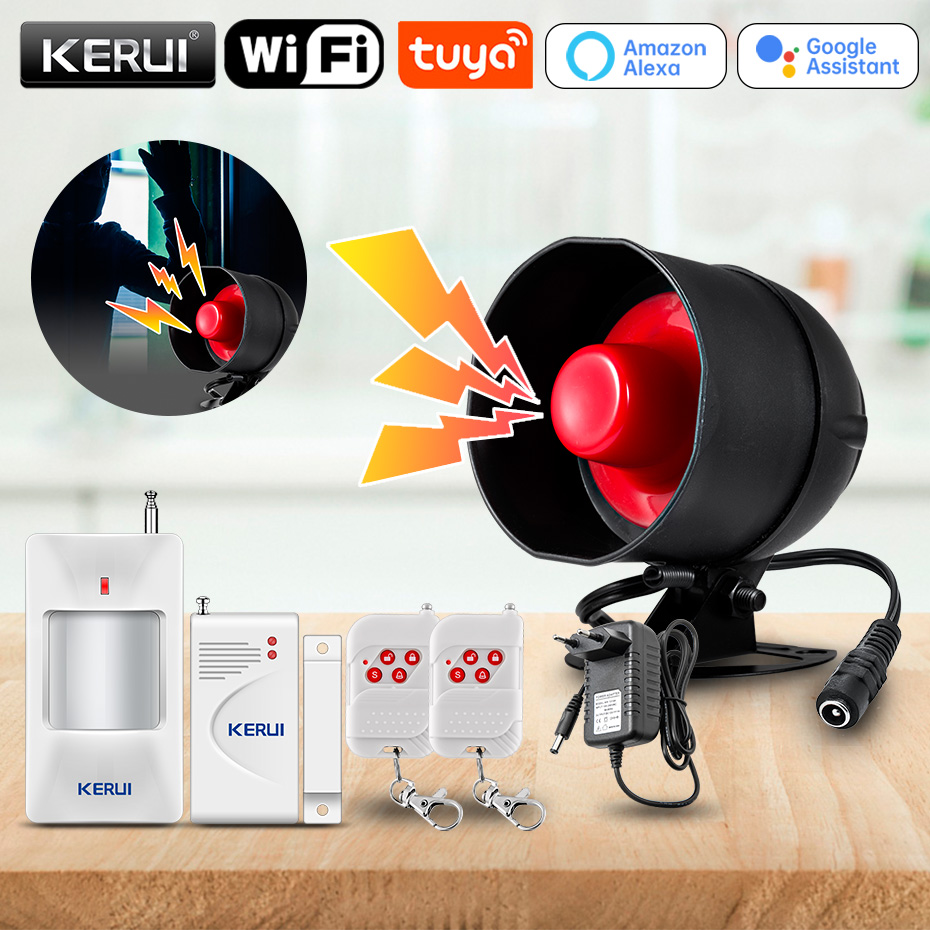 Home Security System Installation - KERUI Tuya Smart WIFI Wireless Security