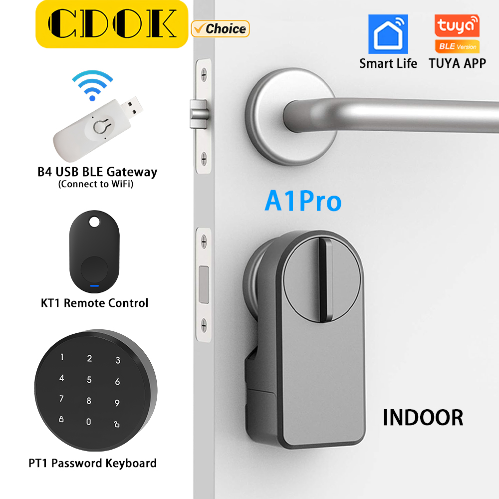 Door Lock Smart Keypad - CDOK A1Pro Tuya Bluetooth Smart Lock
