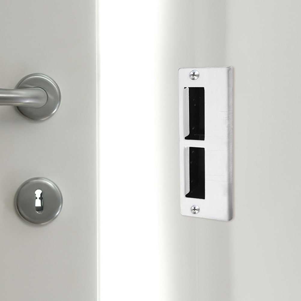 Door Reinforcer Kit - 2Sets Versatile Door Strike Plate for