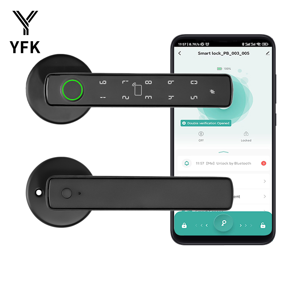 Home Security Gate - Tuya Bluetooth Smart Fingerprint Door Lock
