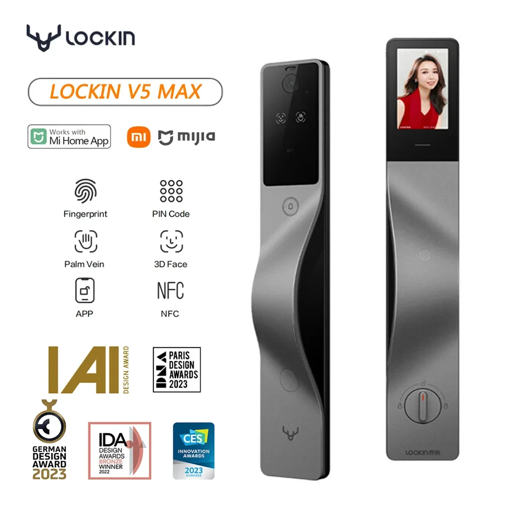 Door Lock Smart Keypad - Lockin V5 Max 3D Face Recognition
