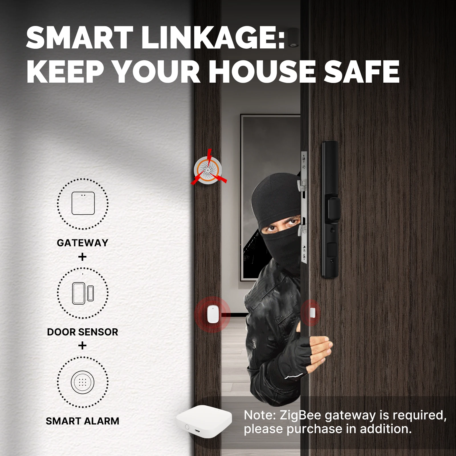 MOES Tuya Smart ZigBee Window/ - Home Security System Installation review and price