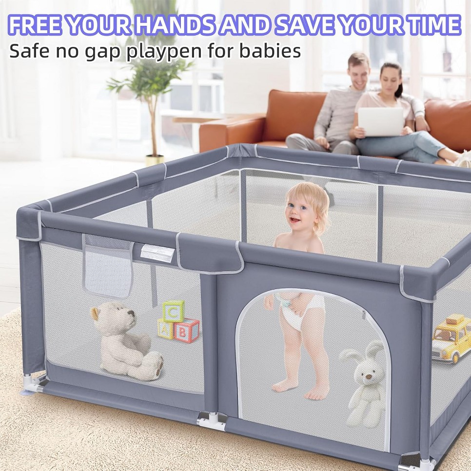 Baby Playpen, Extra Large Play - Home Security Safe review and price