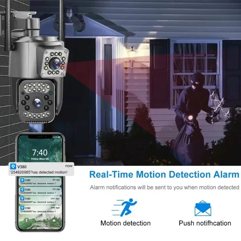 8MP WIFI IP Camera 4K PTZ Dual - Home Security Kamera review and price