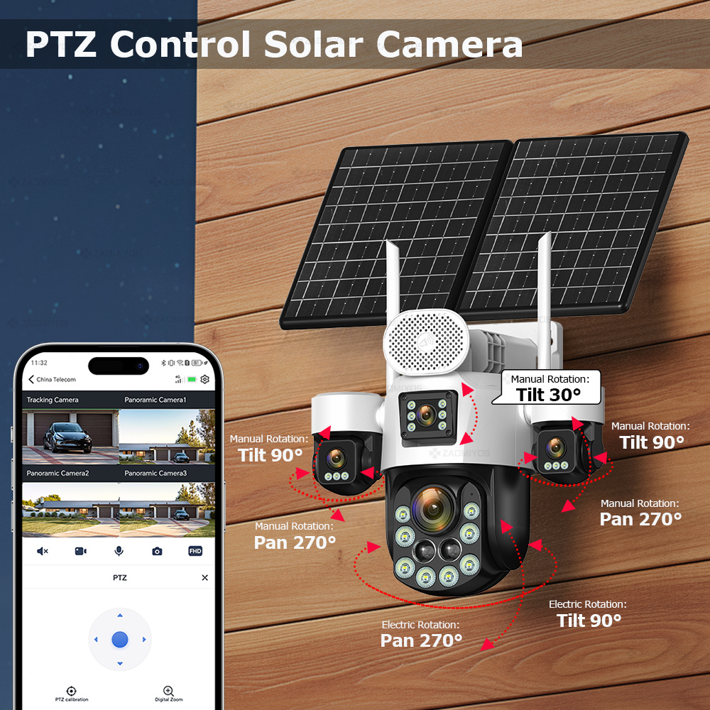 4 Lens Outdoor 360° Surveillan - Home Security Kamera review and price