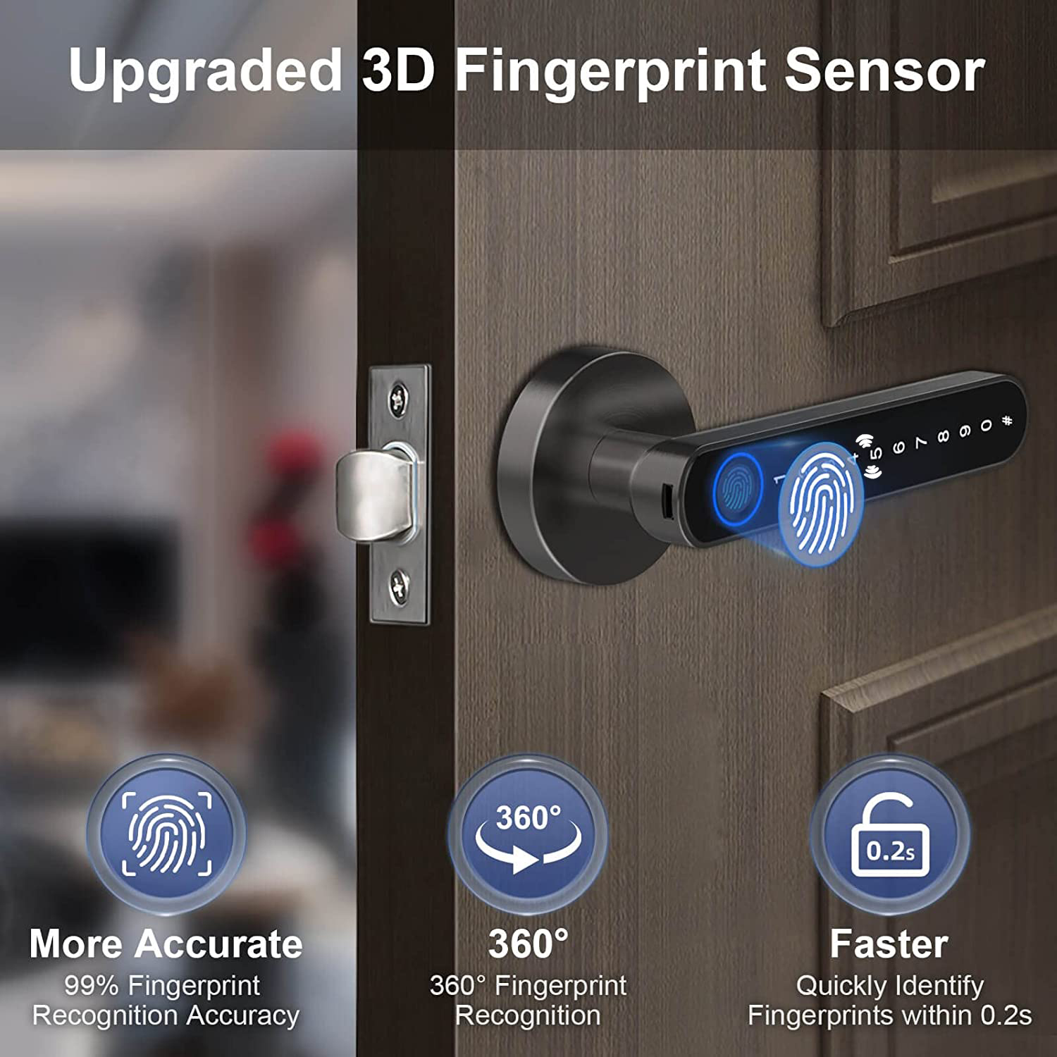 Smart Fingerprint Door Lock Ha - Home Security For Apartments review and price