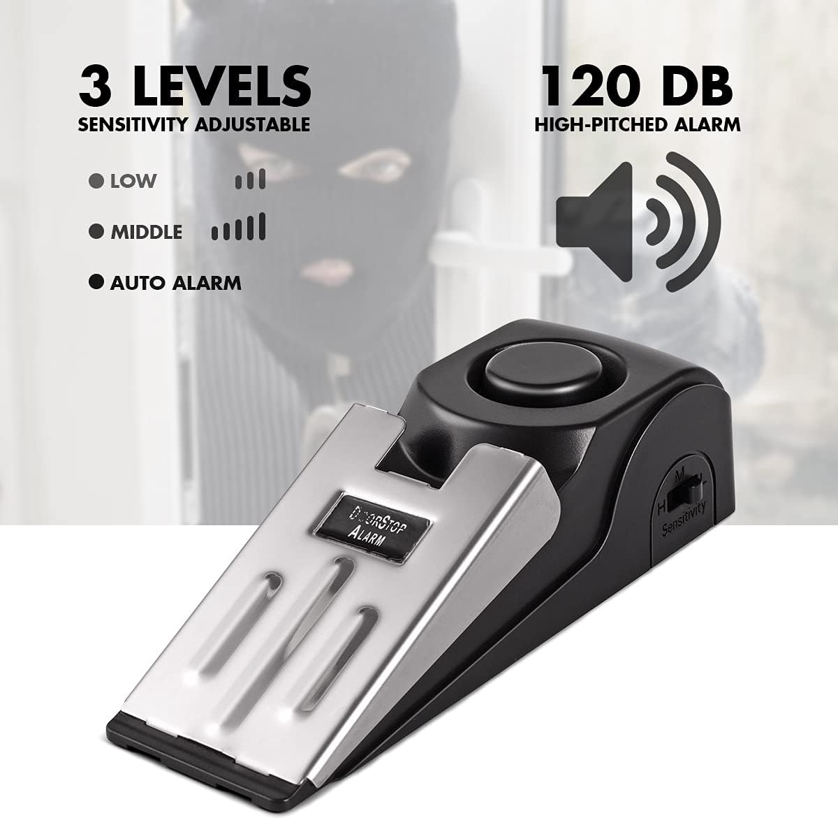 Door Stop Alarm, Door Stopper  - Home Security For Apartments review and price