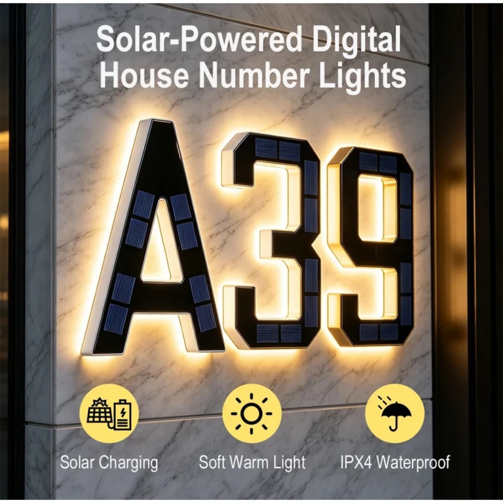 Waterproof Solar House Number  - Home Security Yard Sign review and price