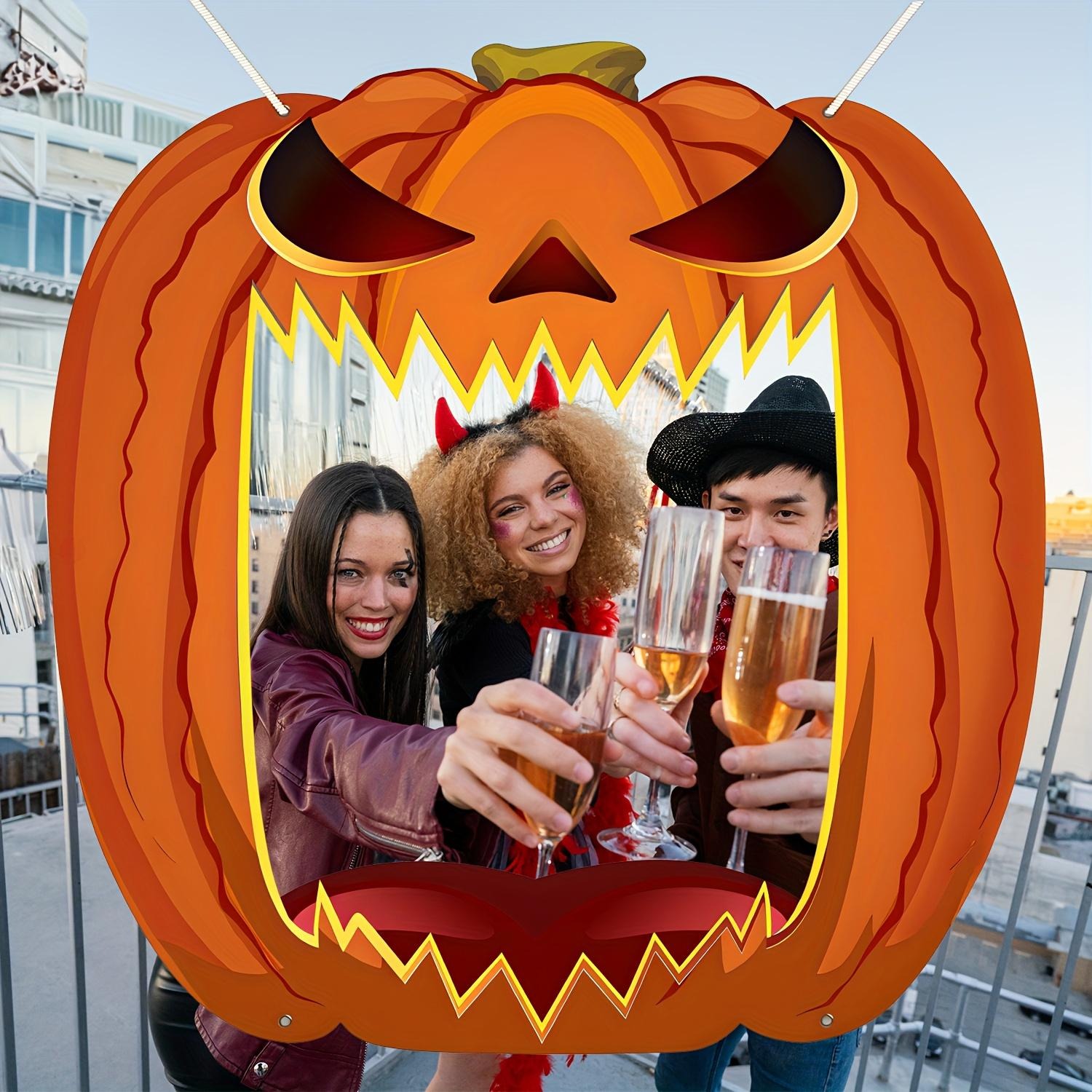 Giant Jack O Lantern Photo Boo - Home Security Yard Sign review and price