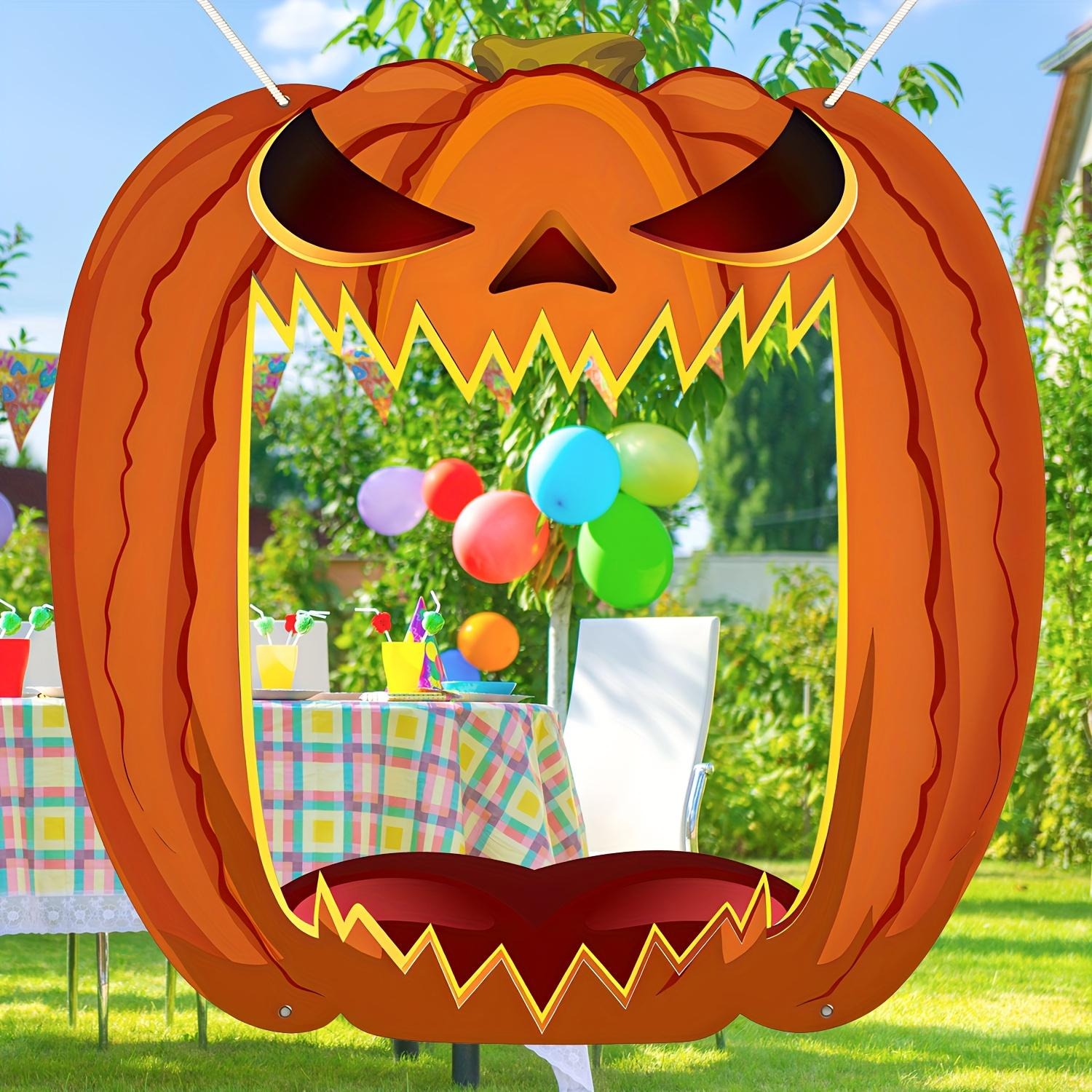 Giant Jack O Lantern Photo Boo - Home Security Yard Sign review and price