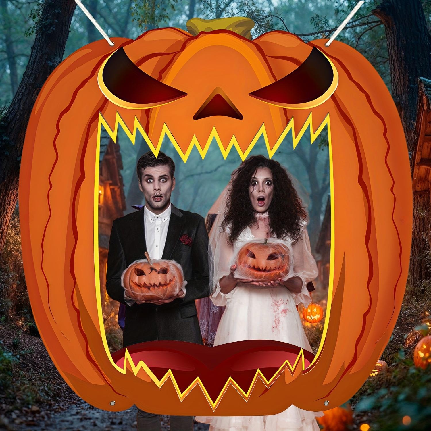 Giant Jack O Lantern Photo Boo - Home Security Yard Sign review and price