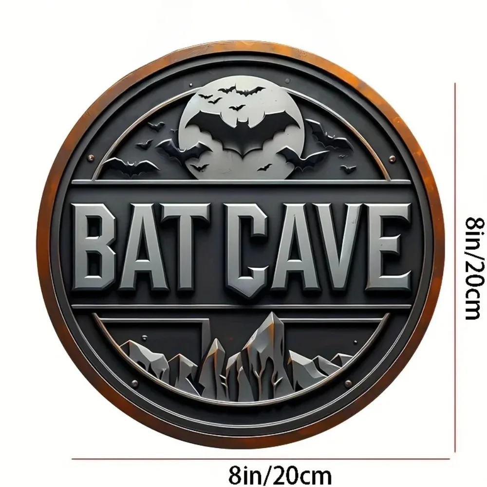 Vintage Batcave Metal Sign - 8 - Home Security Yard Sign review and price