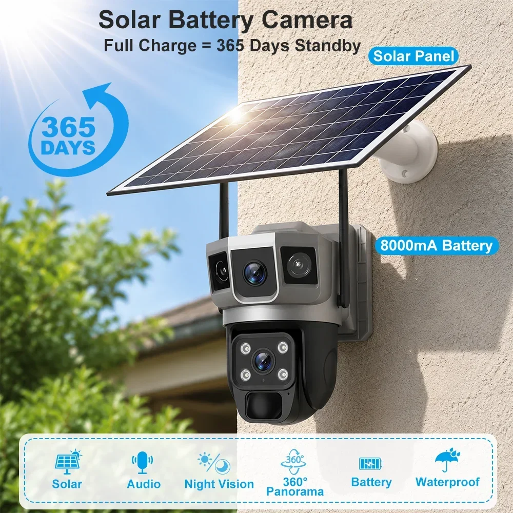 V380 4K 3 Screens 4G Camera So - Home Security Kamera review and price