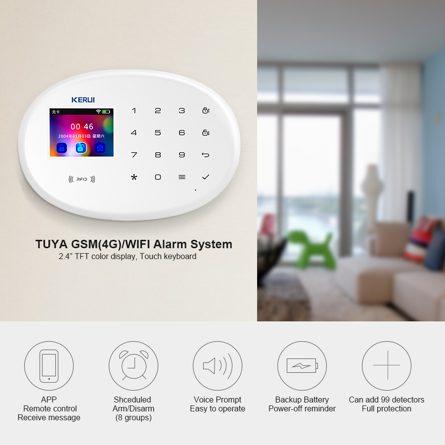 KERUI W202 WIFI GSM Alarm Syst - Home Security System Installation review and price