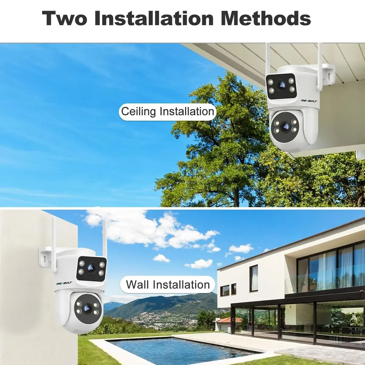 GENBOLT PTZ WiFi Security Came - Home Security System Installation review and price