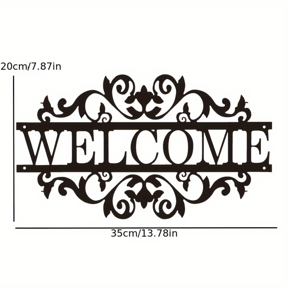 Rustic Metal Welcome Sign with - Home Security Yard Sign review and price