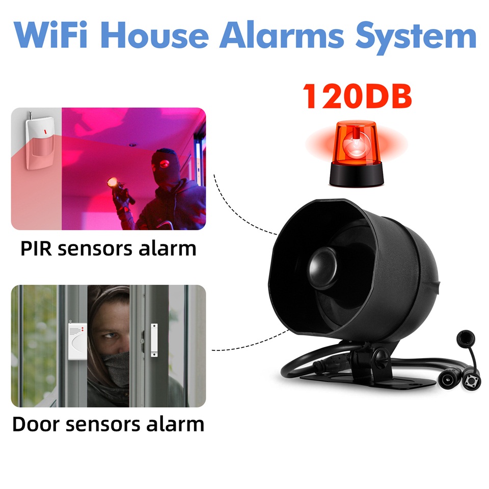KERUI 120db Siren Alarm System - Home Security System Installation review and price