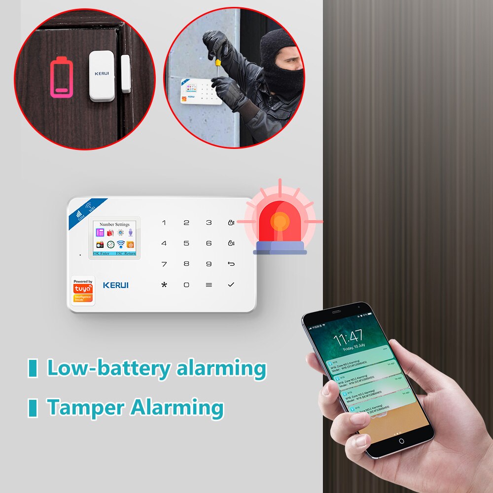 KERUI W181 Tuya Smart WIFI GSM - Home Security Front Door Camera review and price