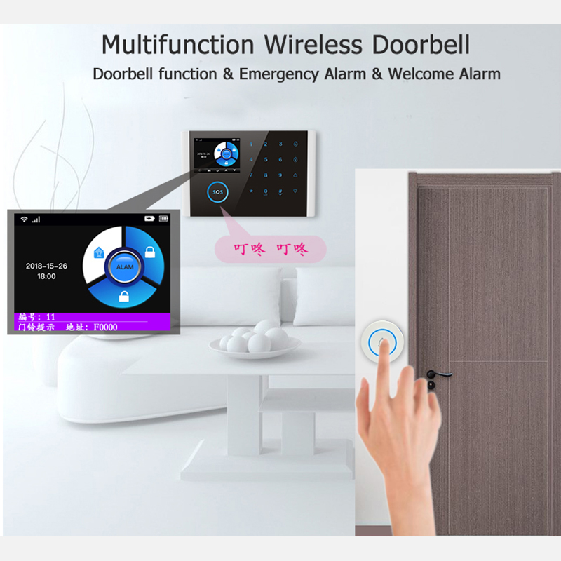 New 433MHz Wireless Doorbell D - Home Security System Installation review and price