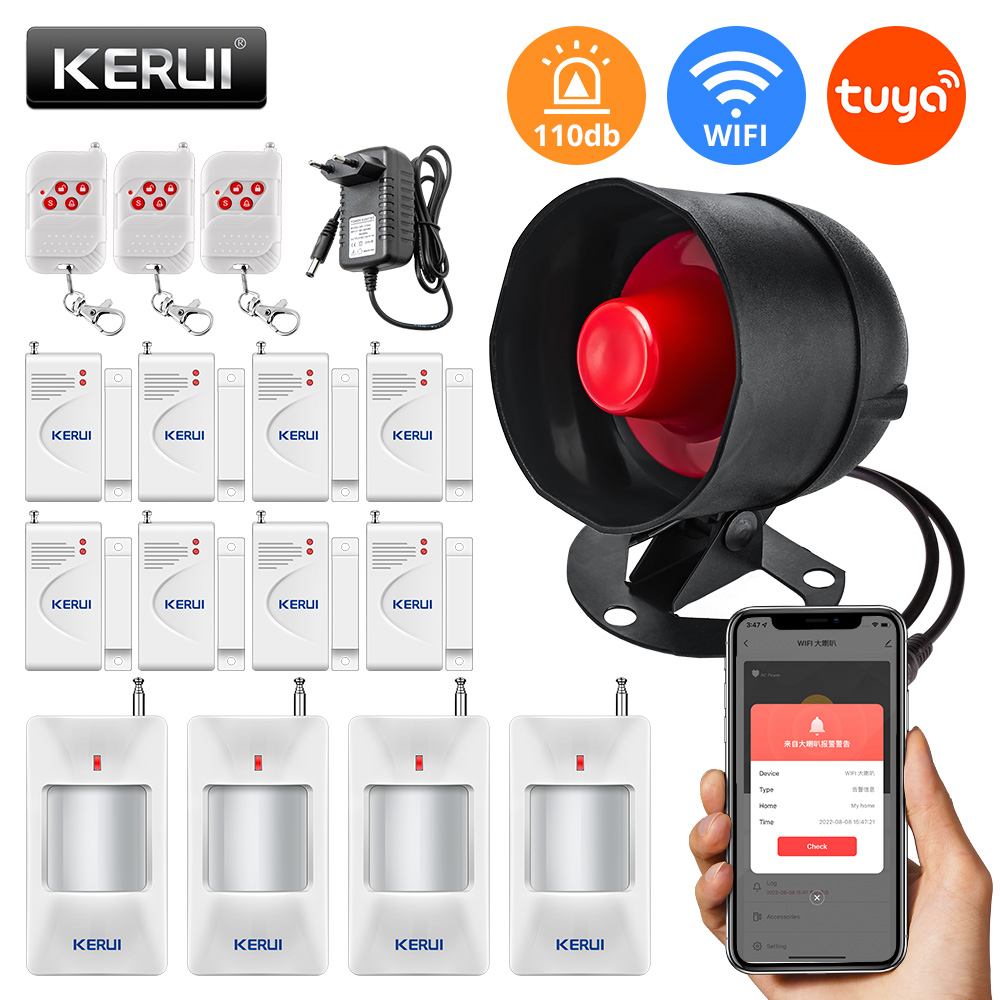 KERUI Tuya WIFI Loudly Speaker - Home Security System Installation review and price