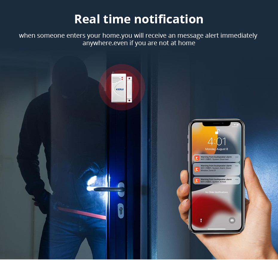 KERUI Tuya WIFI Loudly Speaker - Home Security System Installation review and price