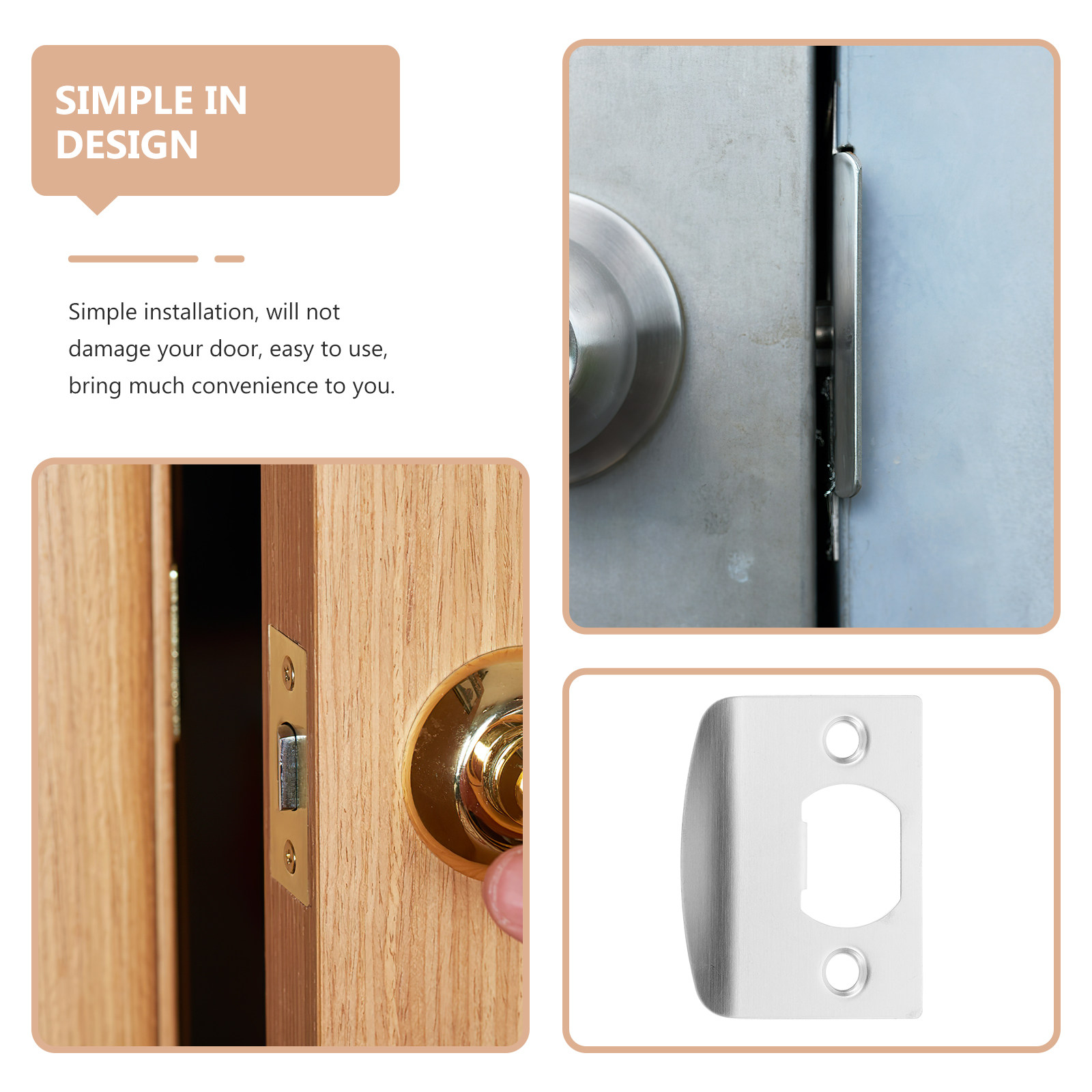 8Pcs Door Lock Tongue Buckle P - Door Reinforcer Kit review and price
