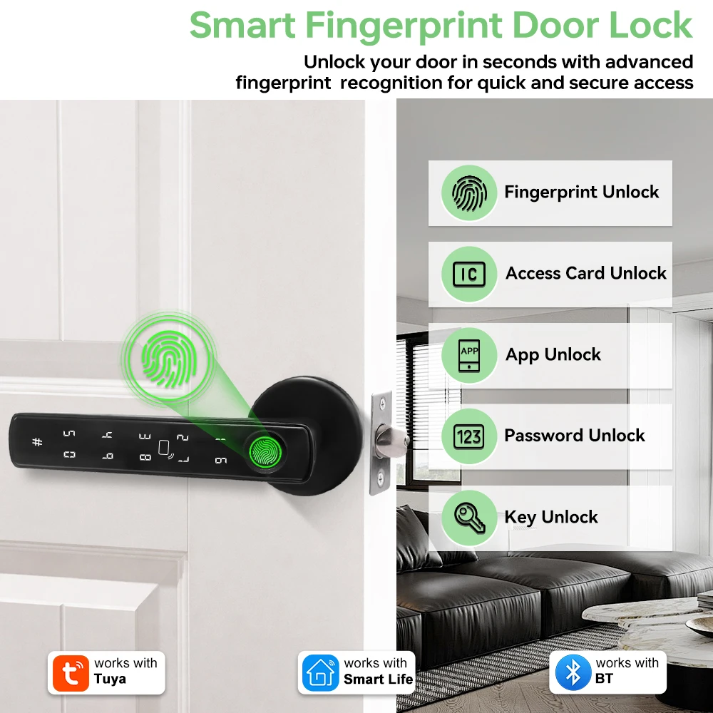 Tuya Bluetooth Smart Fingerpri - Home Security Gate review and price