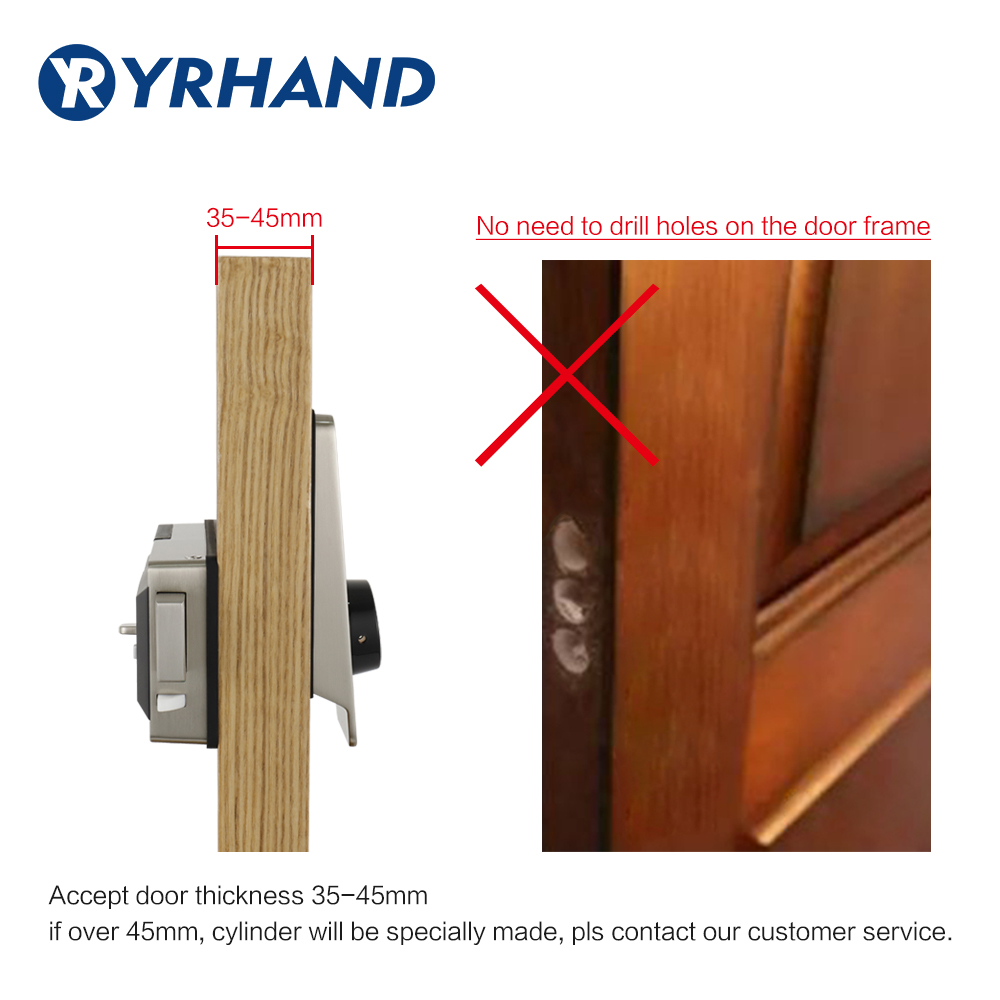 Waterproof Smart door rim lock - Door Lock Smart Keypad review and price