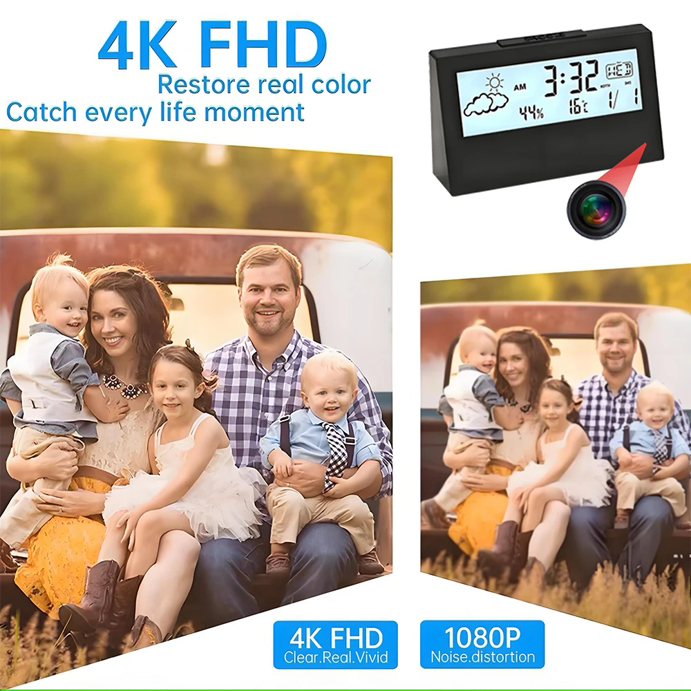 4K WiFi Clock Camera with Moti - Home Security Prices review and price