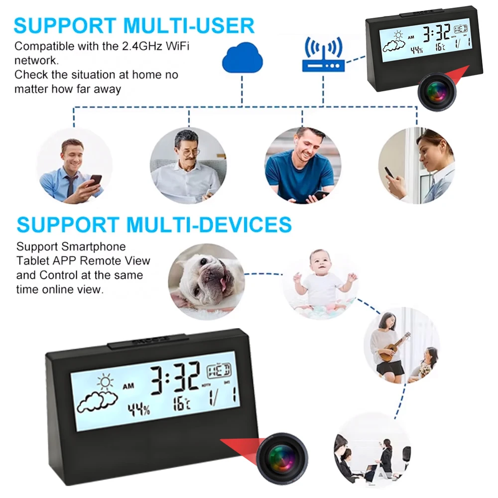 4K WiFi Clock Camera with Moti - Home Security Prices review and price