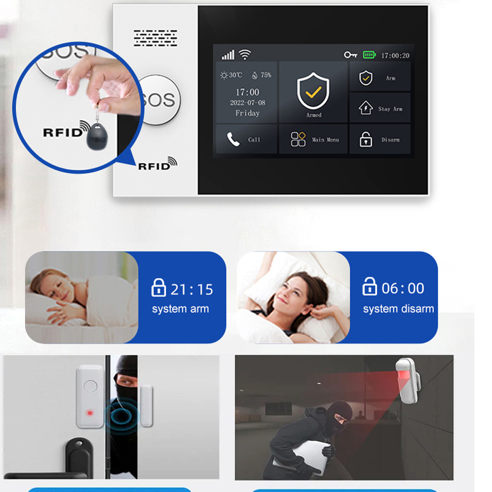 PGST 4G Tuya Smart Home Alarm  - Home Security System Installation review and price